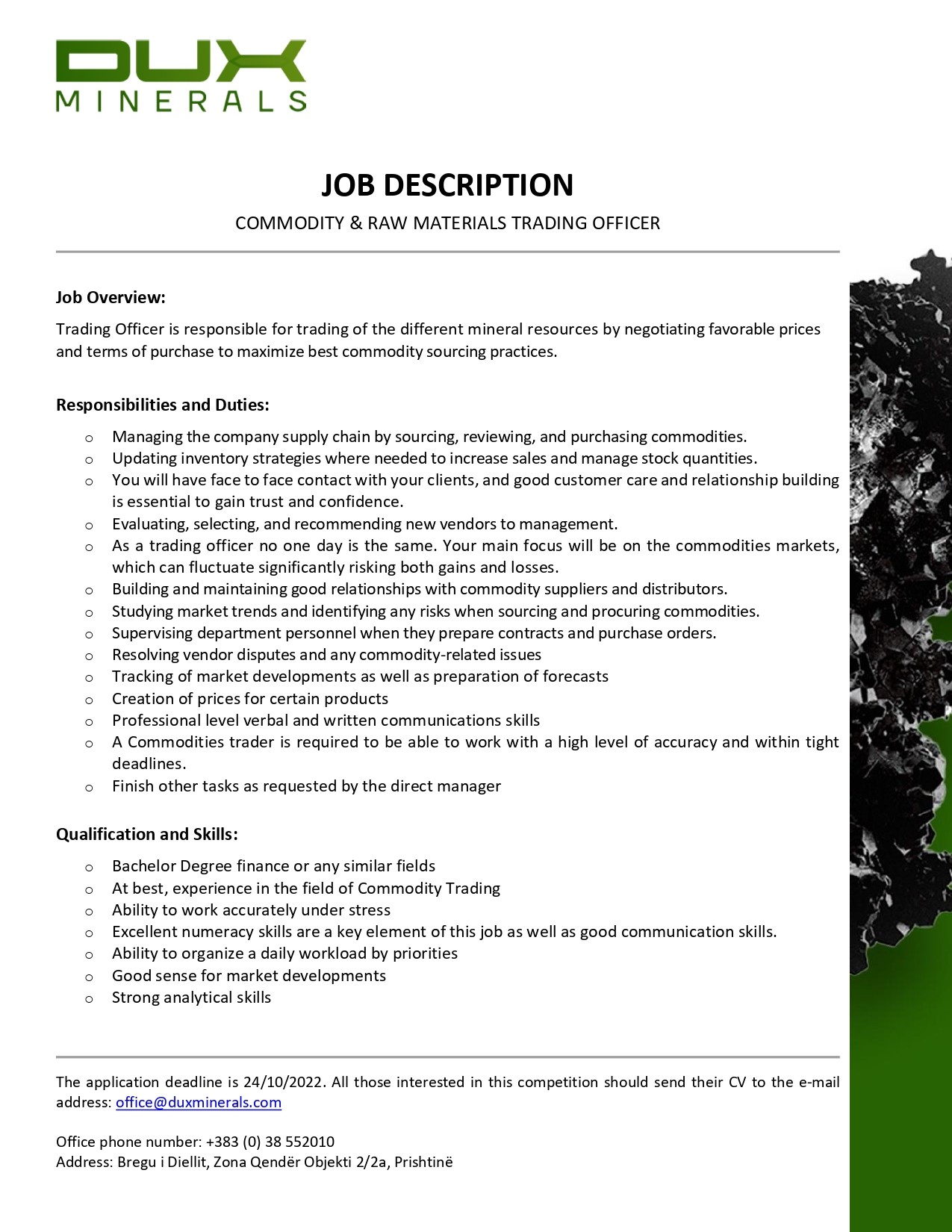 Trading Officer